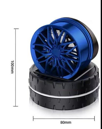 Solar Powered Car Dashboard Air Freshener Alloy Wheel Design